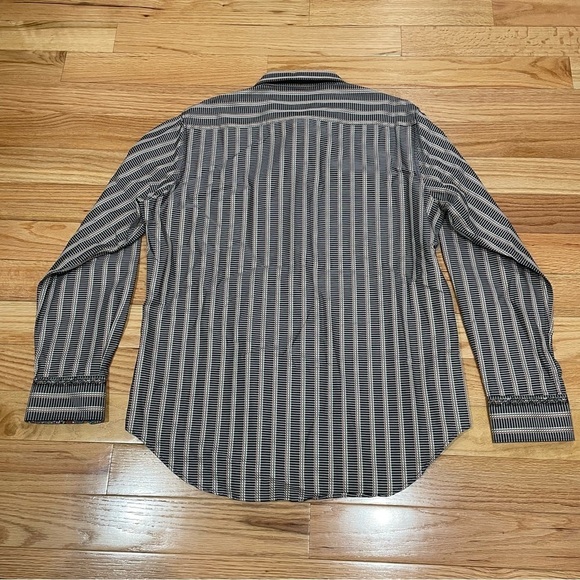 Robert Graham Cotton Black Multi Flip Cuff Floral Contrast Button Down Shirt XL - Picture 2 of 7